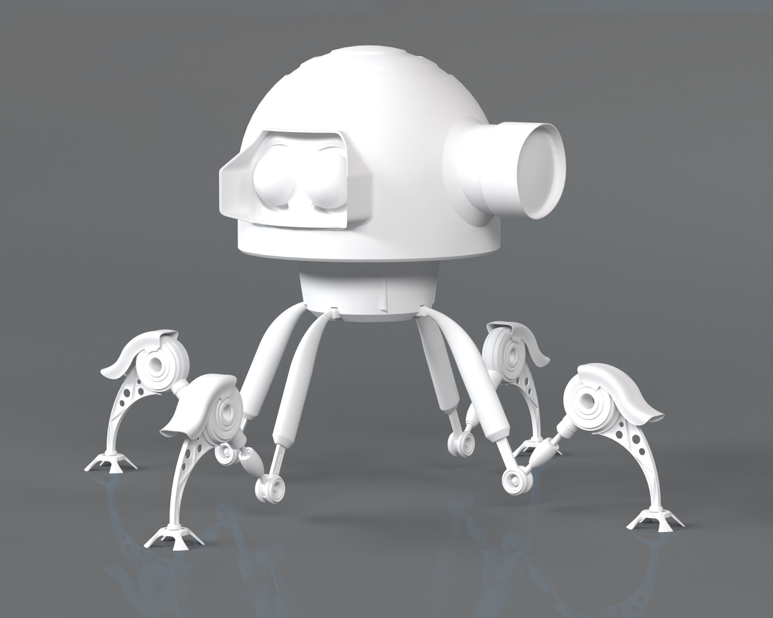 Sci Fi Robot 3D model_10