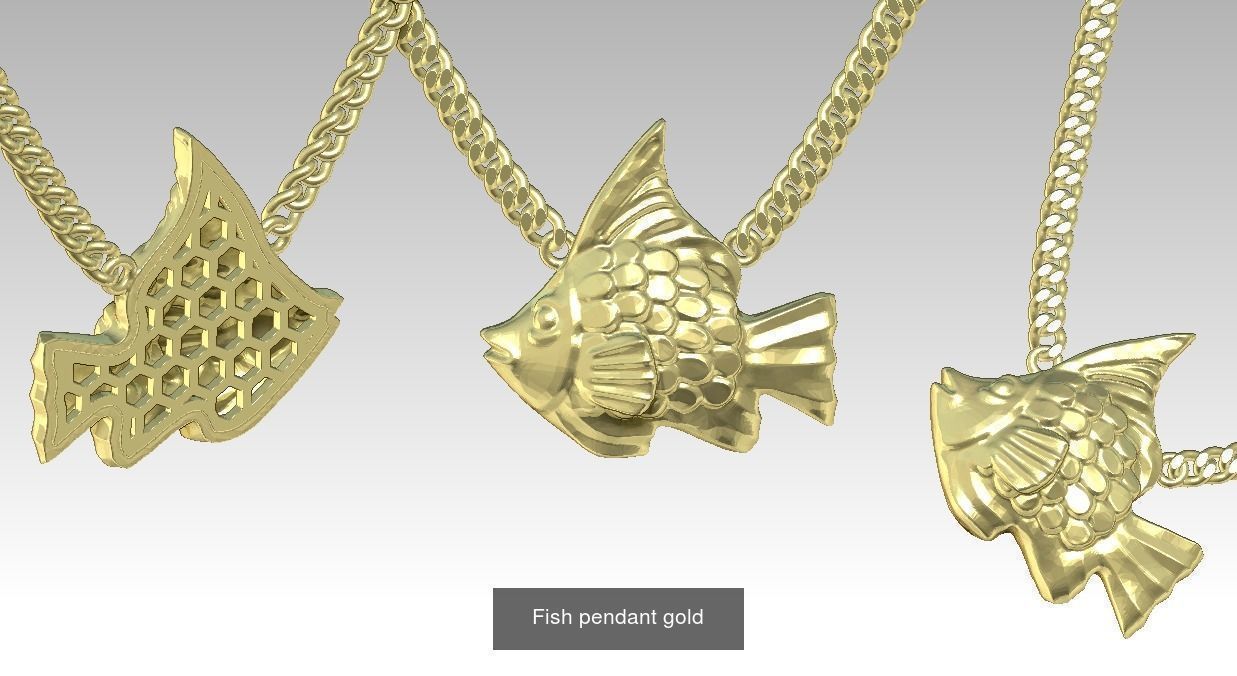 7 Animals pendant models 3D Model Collection_2