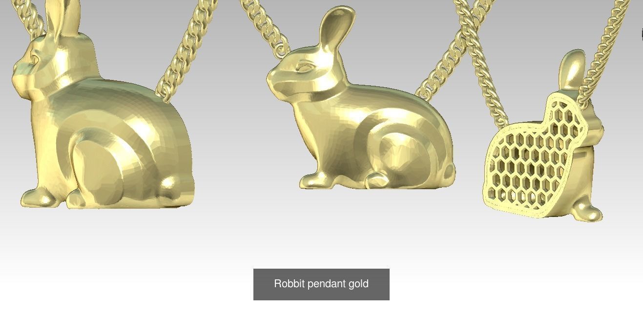 7 Animals pendant models 3D Model Collection_7