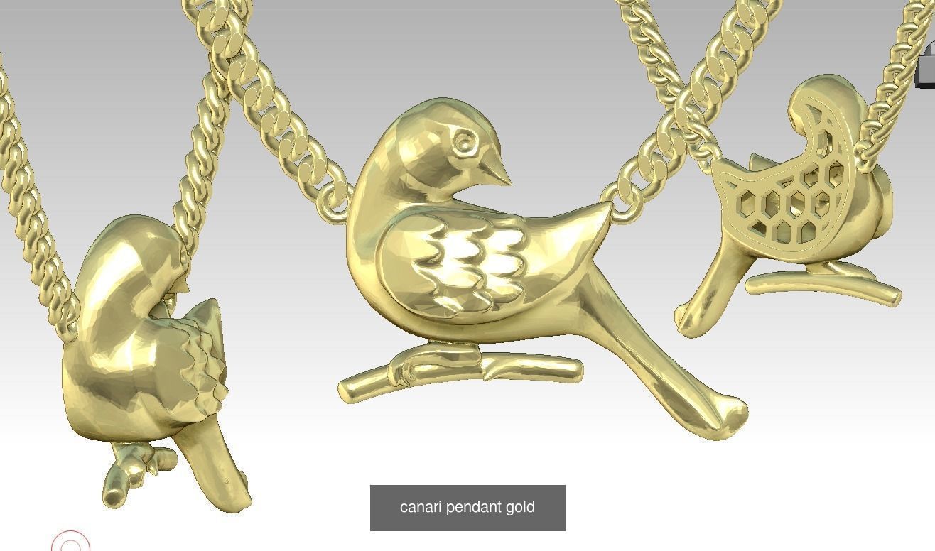 7 Animals pendant models 3D Model Collection_4