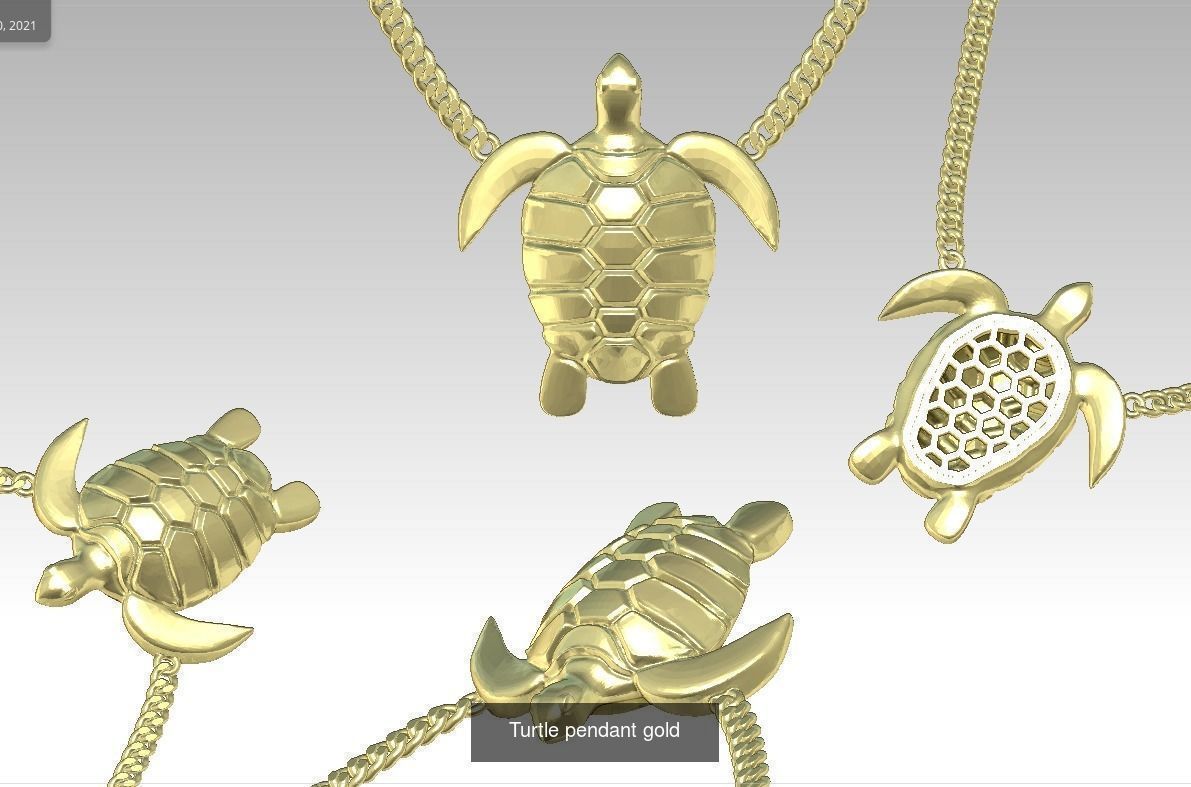7 Animals pendant models 3D Model Collection_1