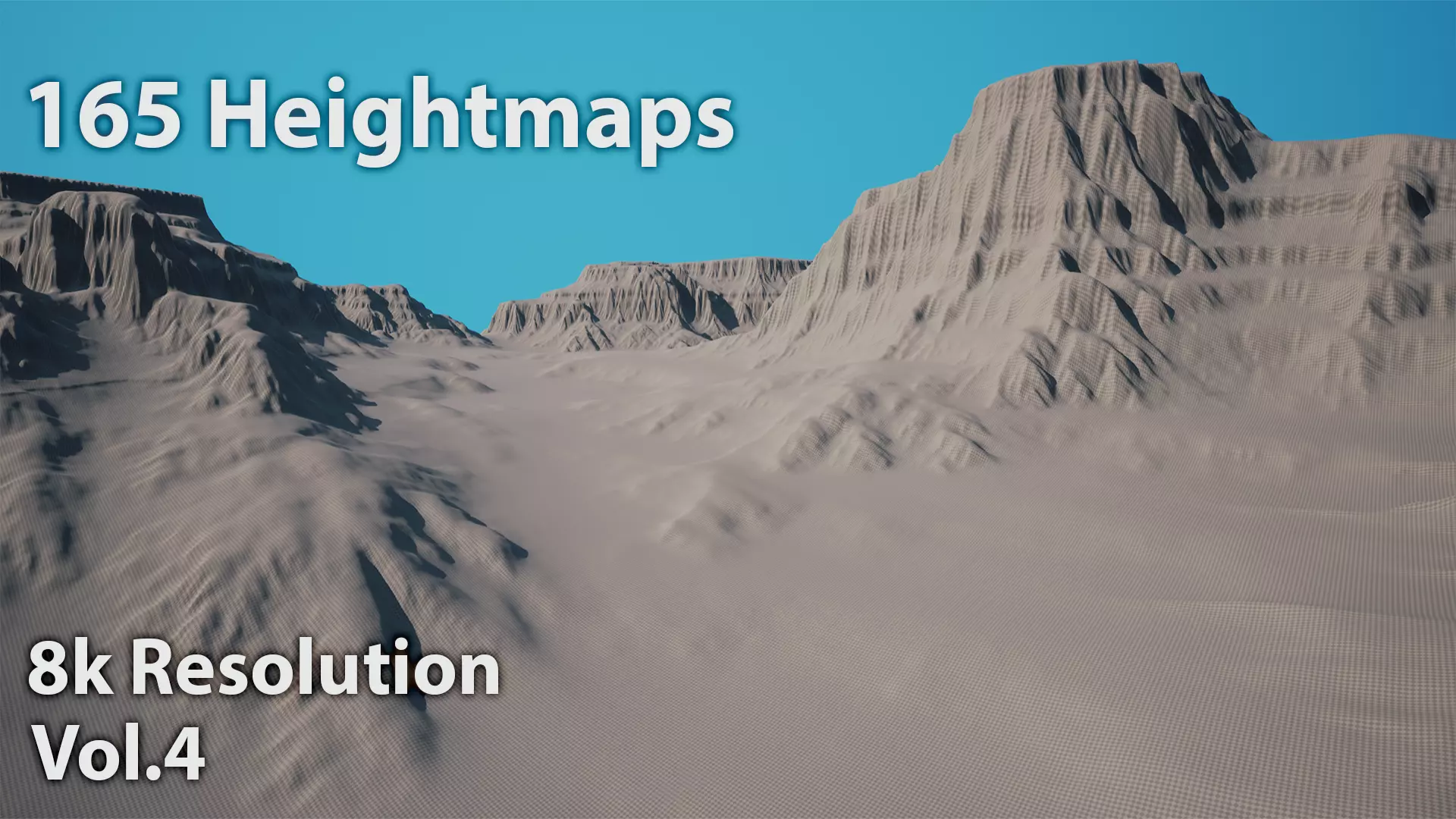 165 PNG Heightmaps - 8k resolution Low-poly 3D model_0