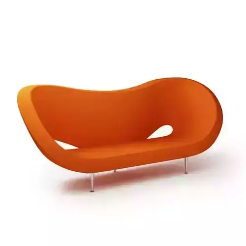 Orange Modern Couch