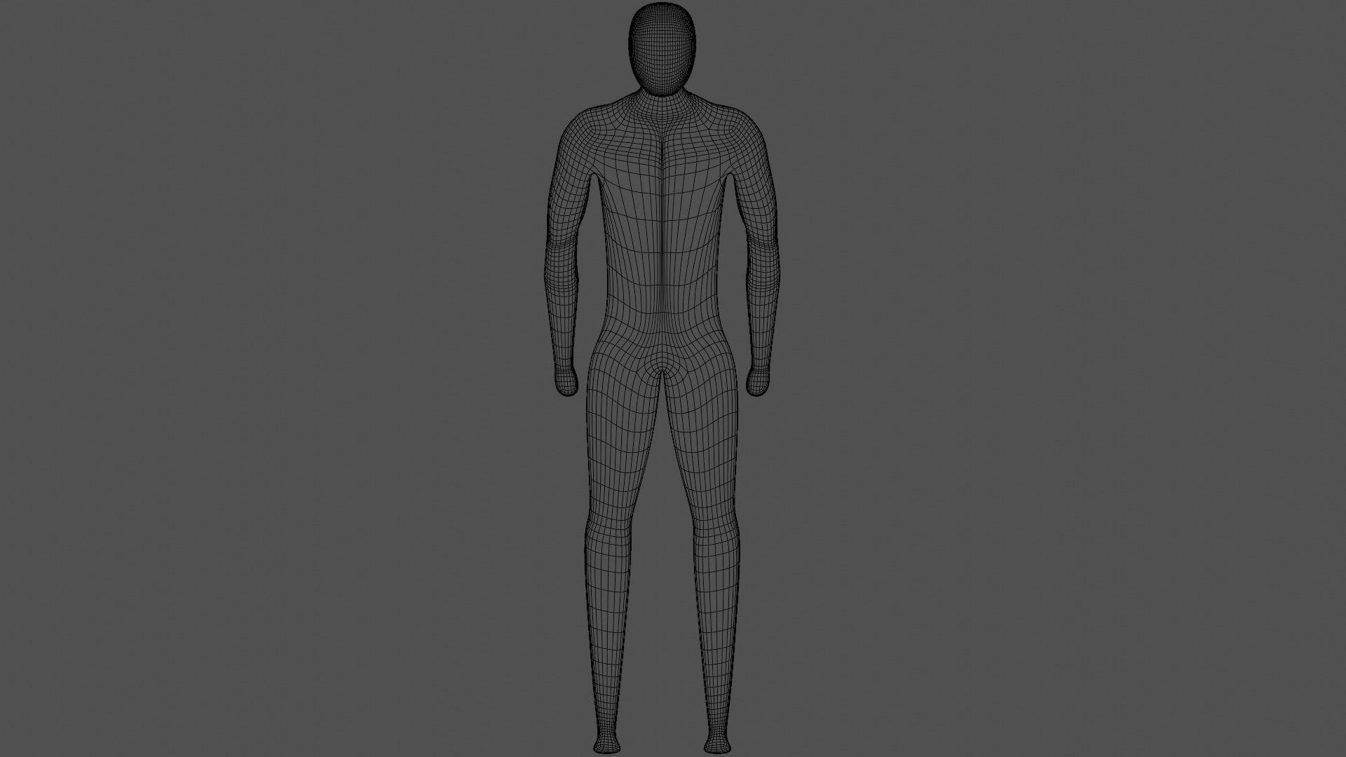 Humanoid Body Rigged Low-poly 3D model_5