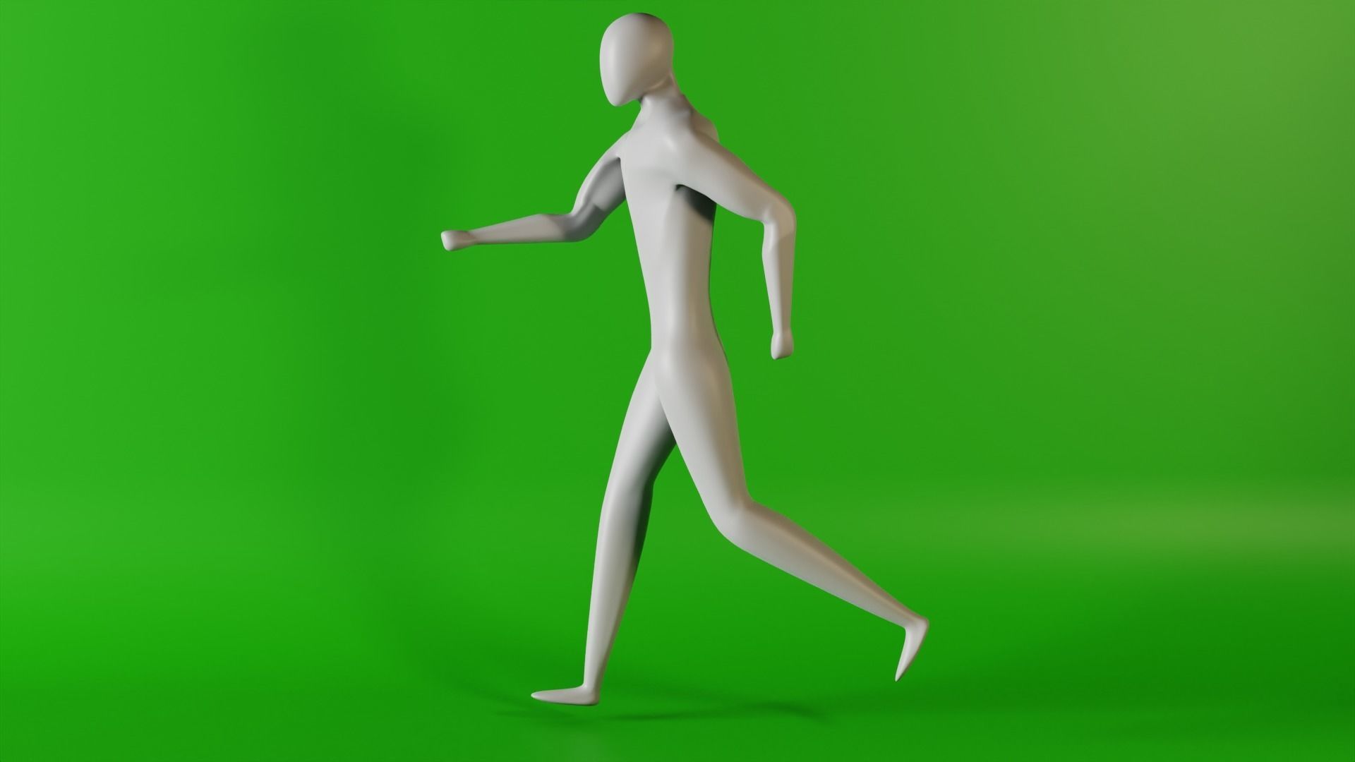 Humanoid Body Rigged Low-poly 3D model_3