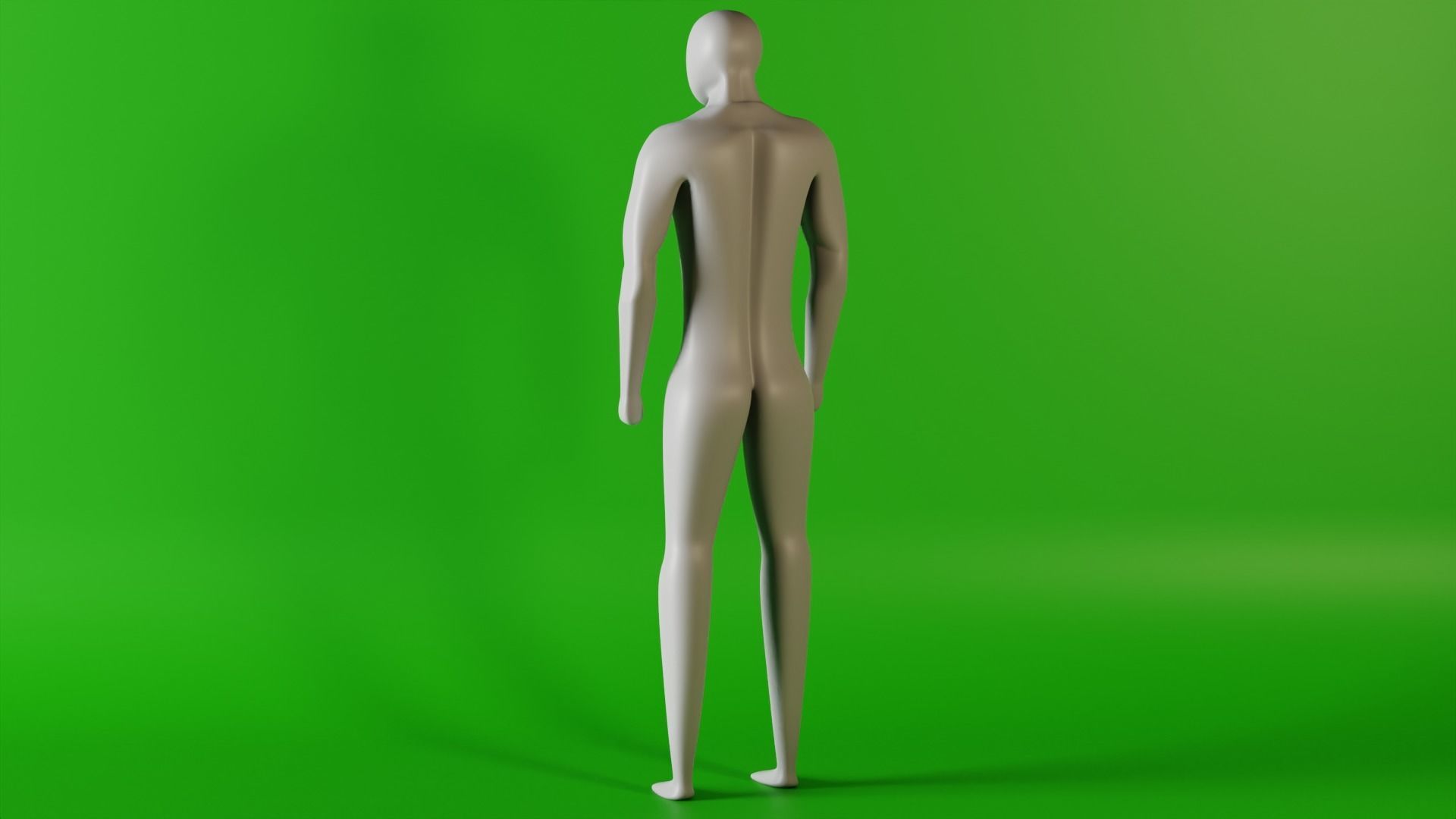Humanoid Body Rigged Low-poly 3D model_2