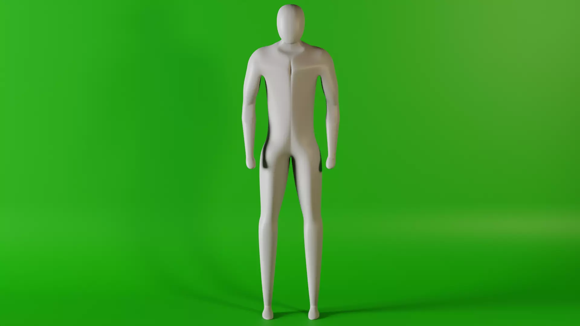 Humanoid Body Rigged Low-poly 3D model_0