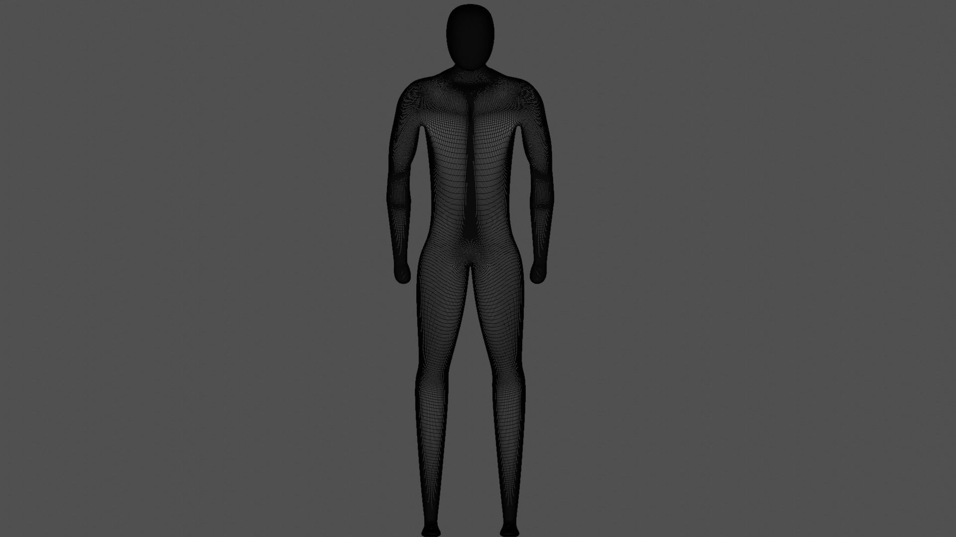 Humanoid Body Rigged Low-poly 3D model_9