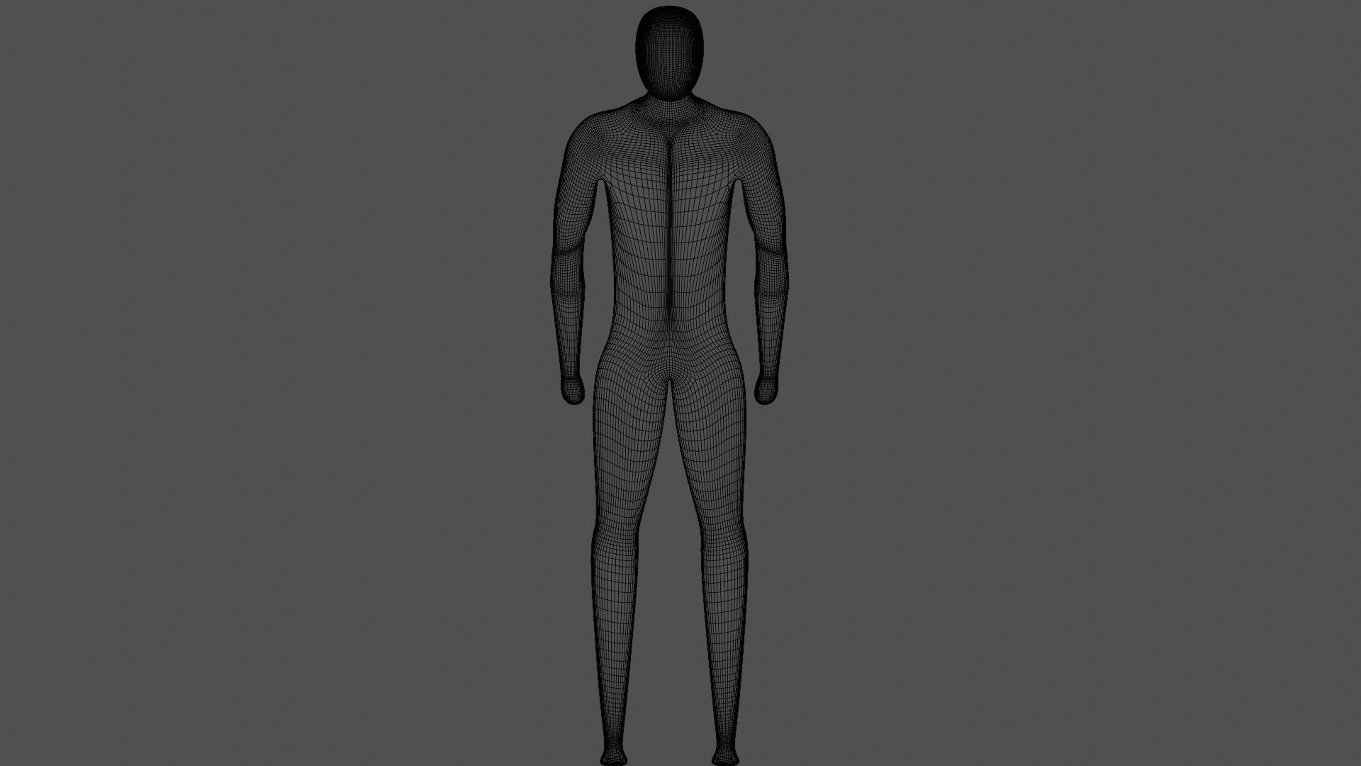 Humanoid Body Rigged Low-poly 3D model_8