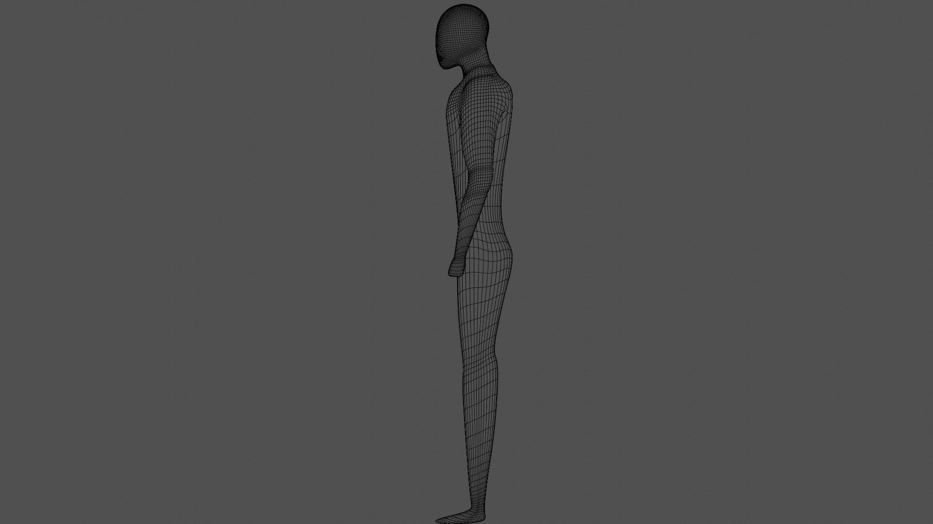 Humanoid Body Rigged Low-poly 3D model_6