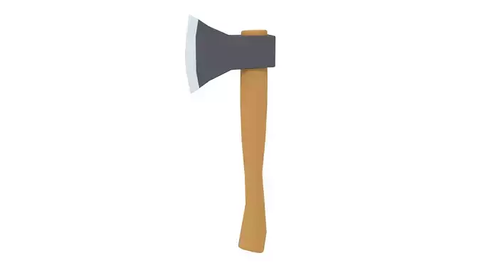 Low Poly Cartoon Axe