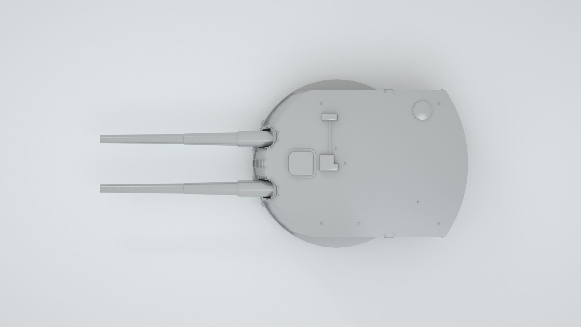 283mm - 11inch SK L - 50 Naval Gun  3D model_7