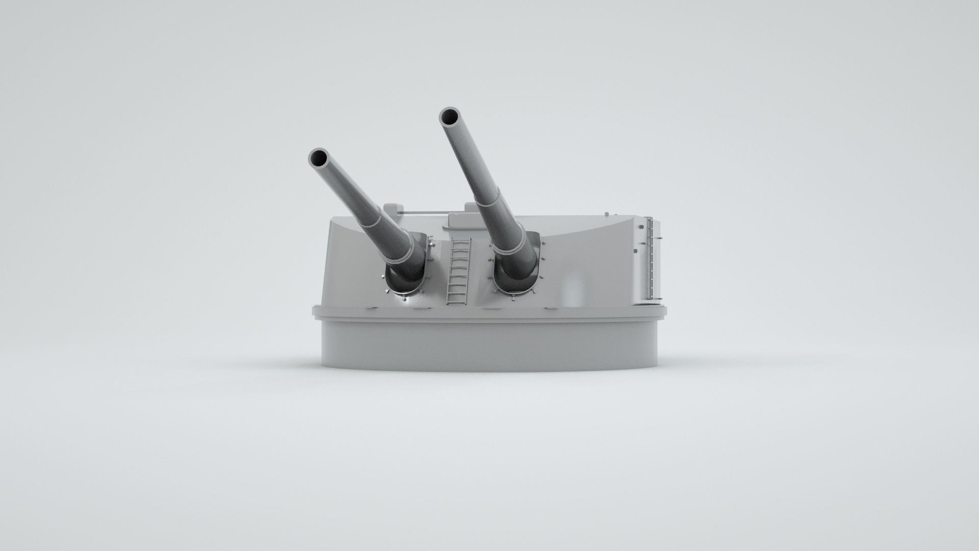 283mm - 11inch SK L - 50 Naval Gun  3D model_2
