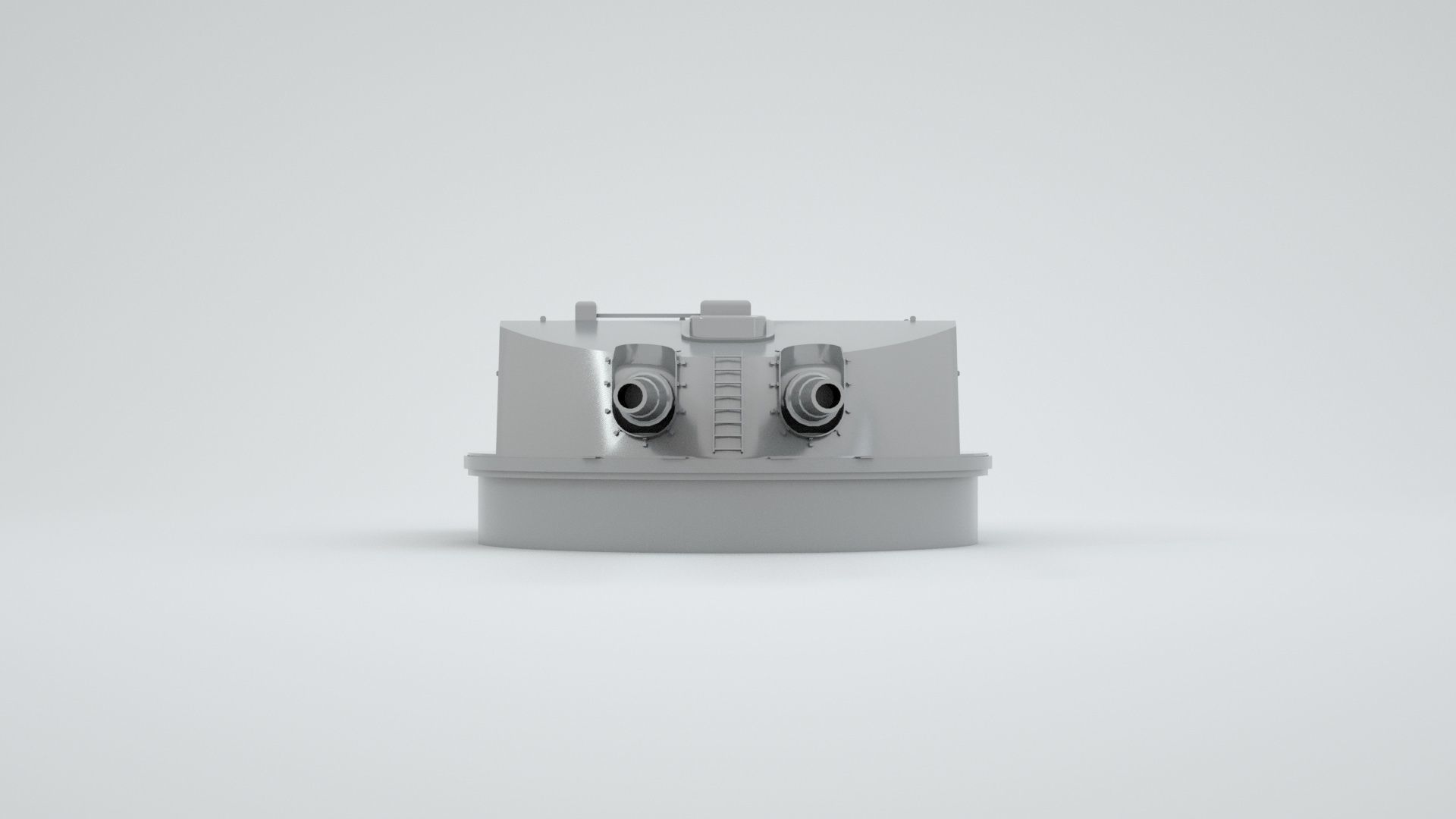 283mm - 11inch SK L - 50 Naval Gun  3D model_9