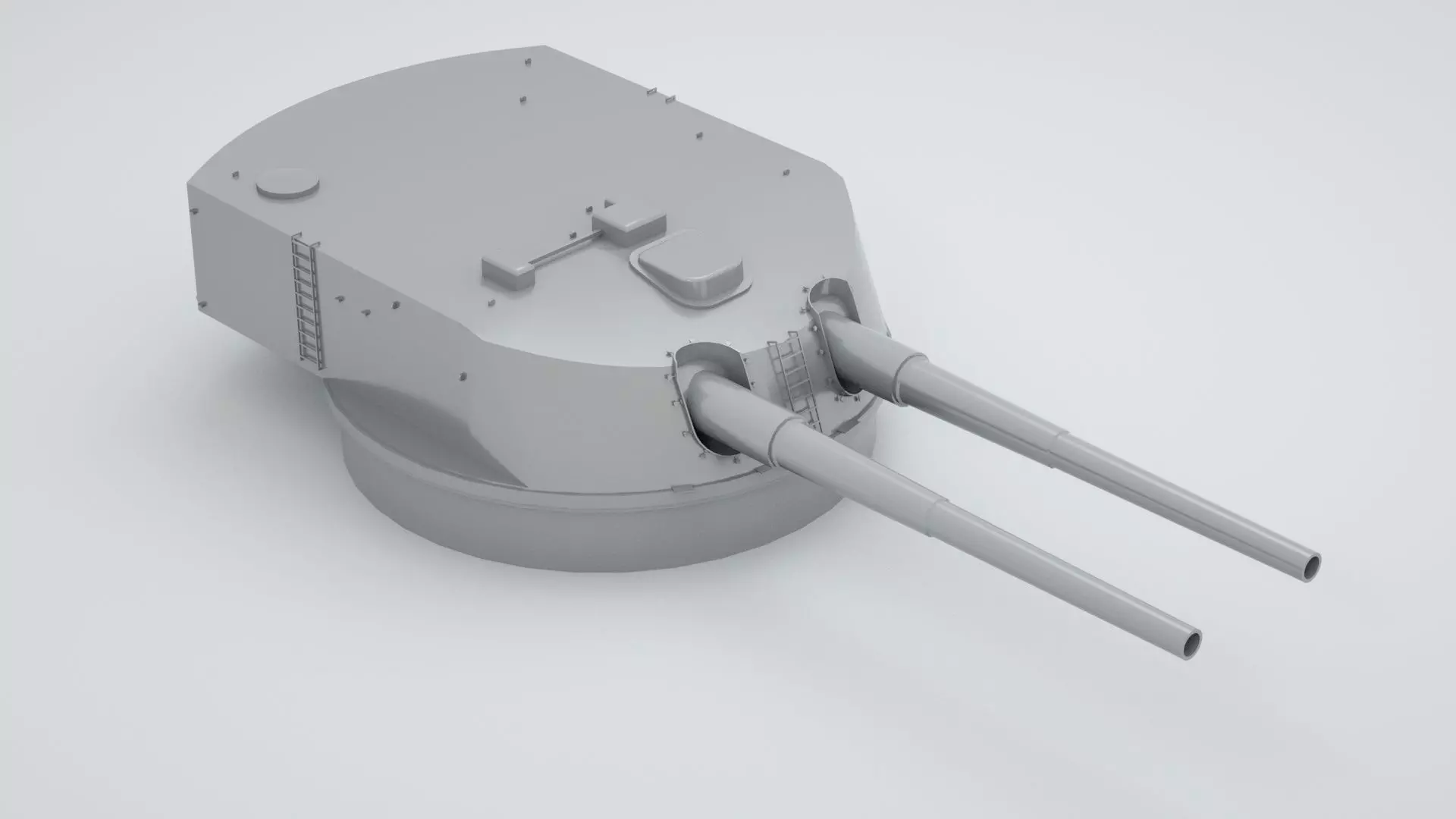 283mm - 11inch SK L - 50 Naval Gun  3D model_0