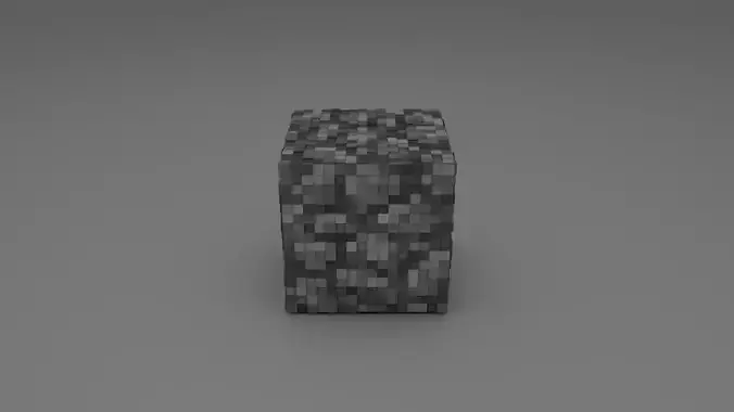 Cobblestone - Minecraft 3D model 3D model