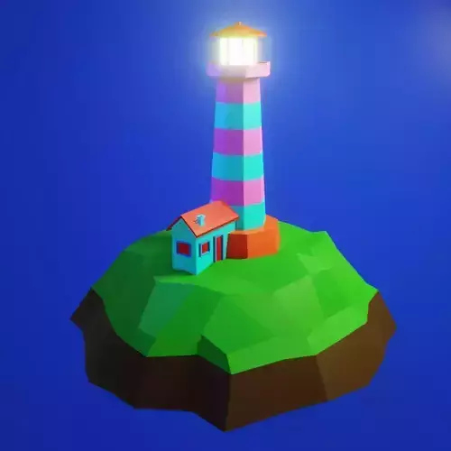 Lighthouse LOWPOLY Free