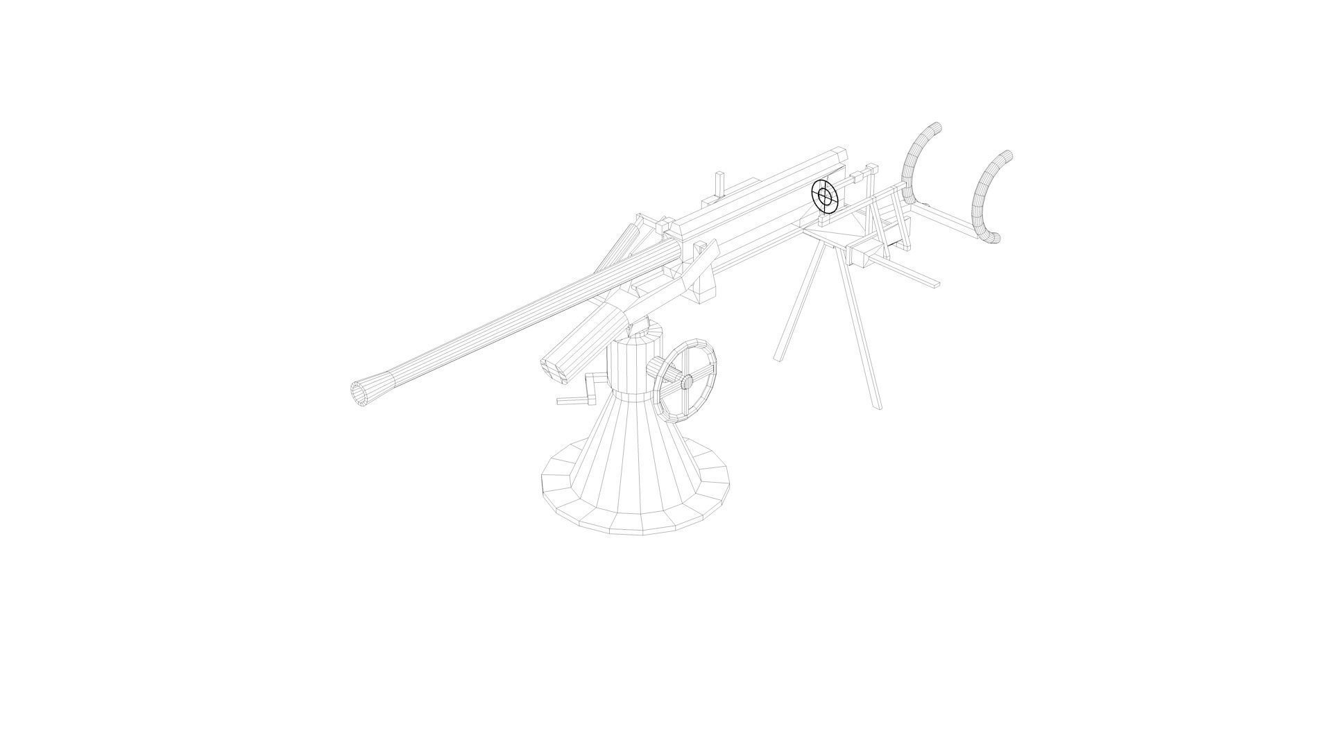 2cm - 20mm Flak 30 38 Flakvierling 38 3D model_6