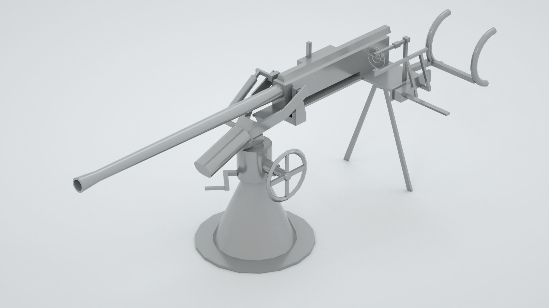 2cm - 20mm Flak 30 38 Flakvierling 38 3D model_1