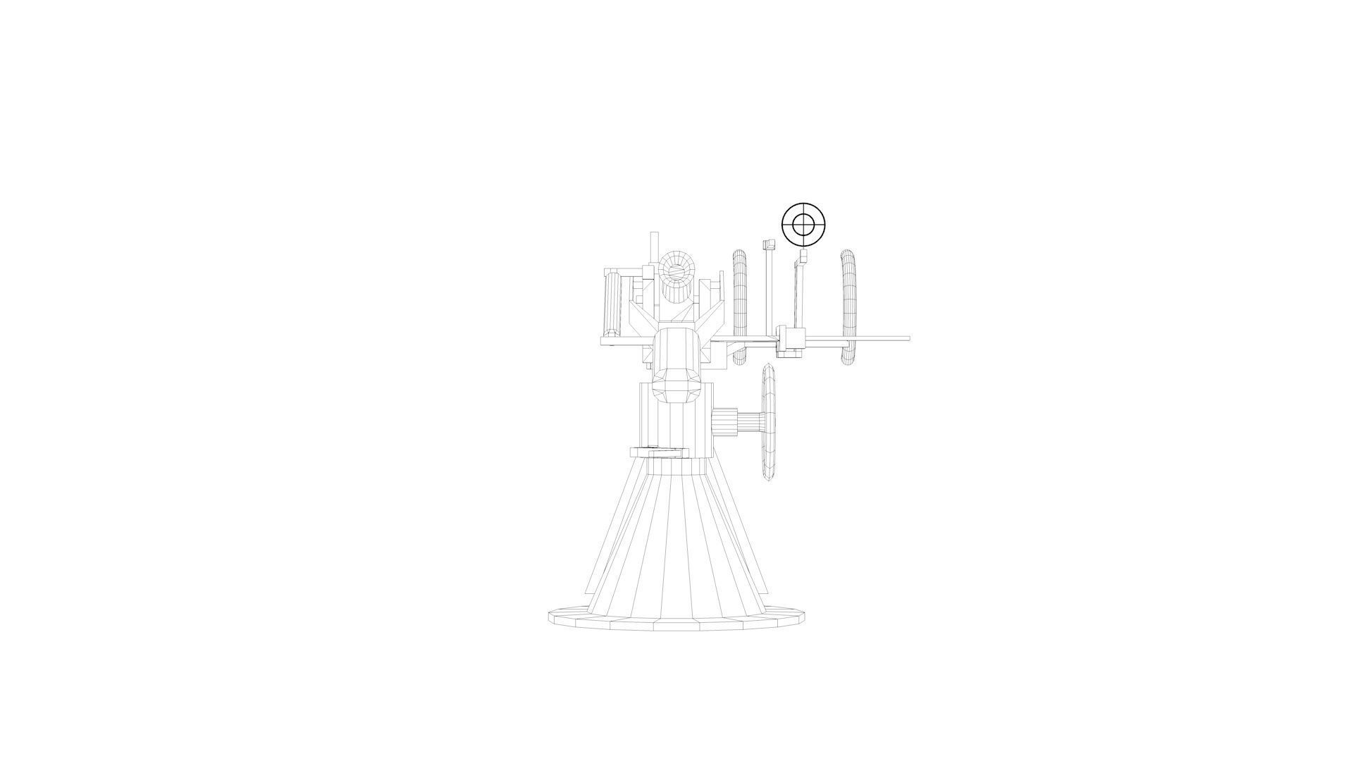 2cm - 20mm Flak 30 38 Flakvierling 38 3D model_9