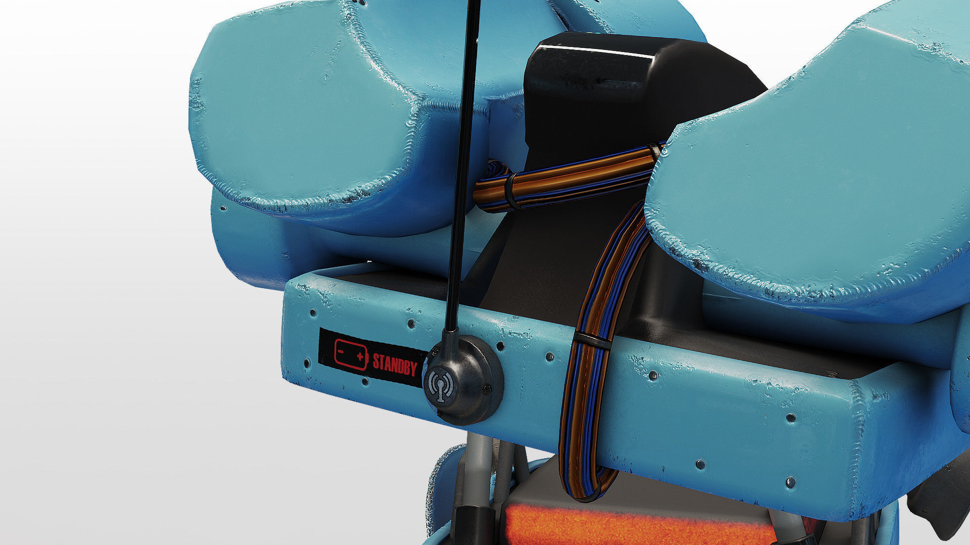 Piccolo - Spider robot sci-fi character Low-poly 3D model_9