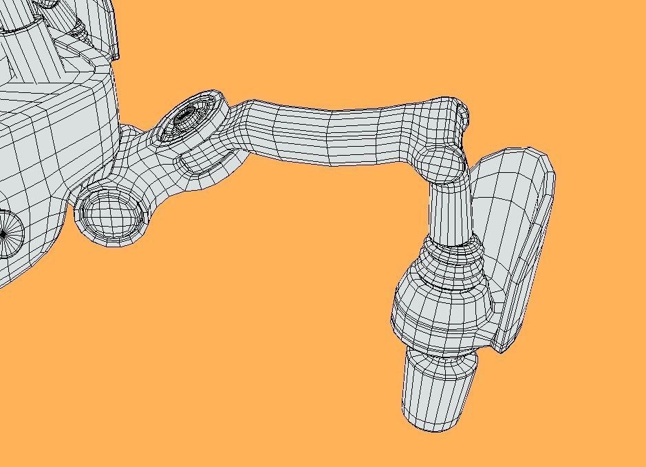 Piccolo - Spider robot sci-fi character Low-poly 3D model_16