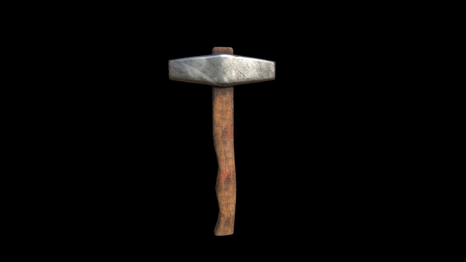 Hammer Low-poly 3D model Several working tools - PBR Game Ready Low-poly 3D model_3
