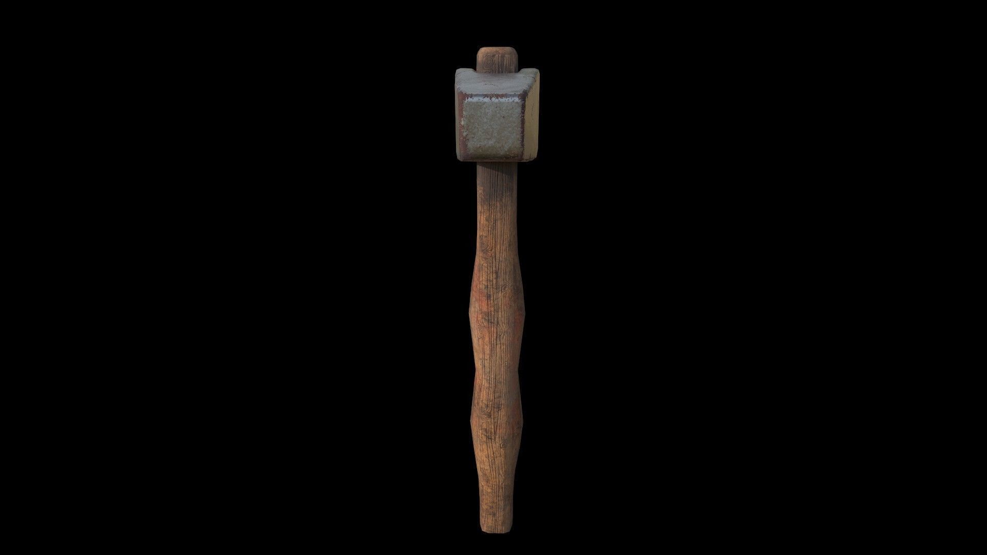 Hammer Low-poly 3D model Several working tools - PBR Game Ready Low-poly 3D model_5