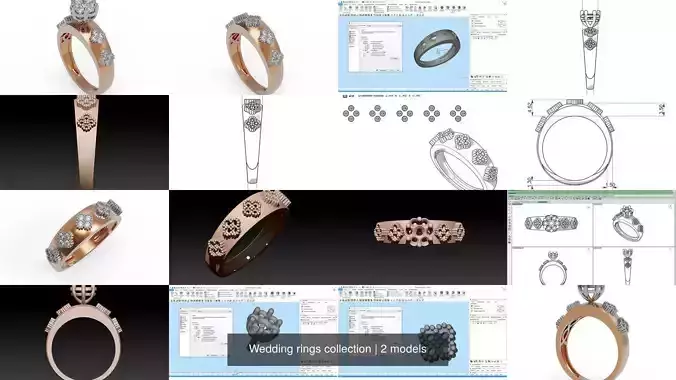 Wedding rings collection