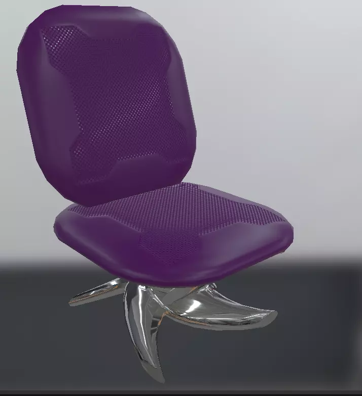 SciFi Chair 1 3D model_0