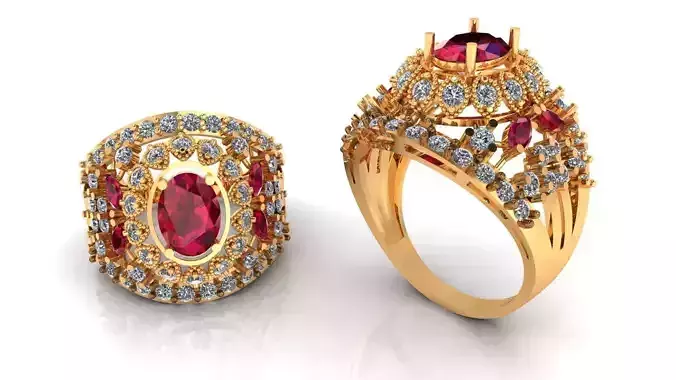 Women Ring 79 indian style oval round stone ring for women