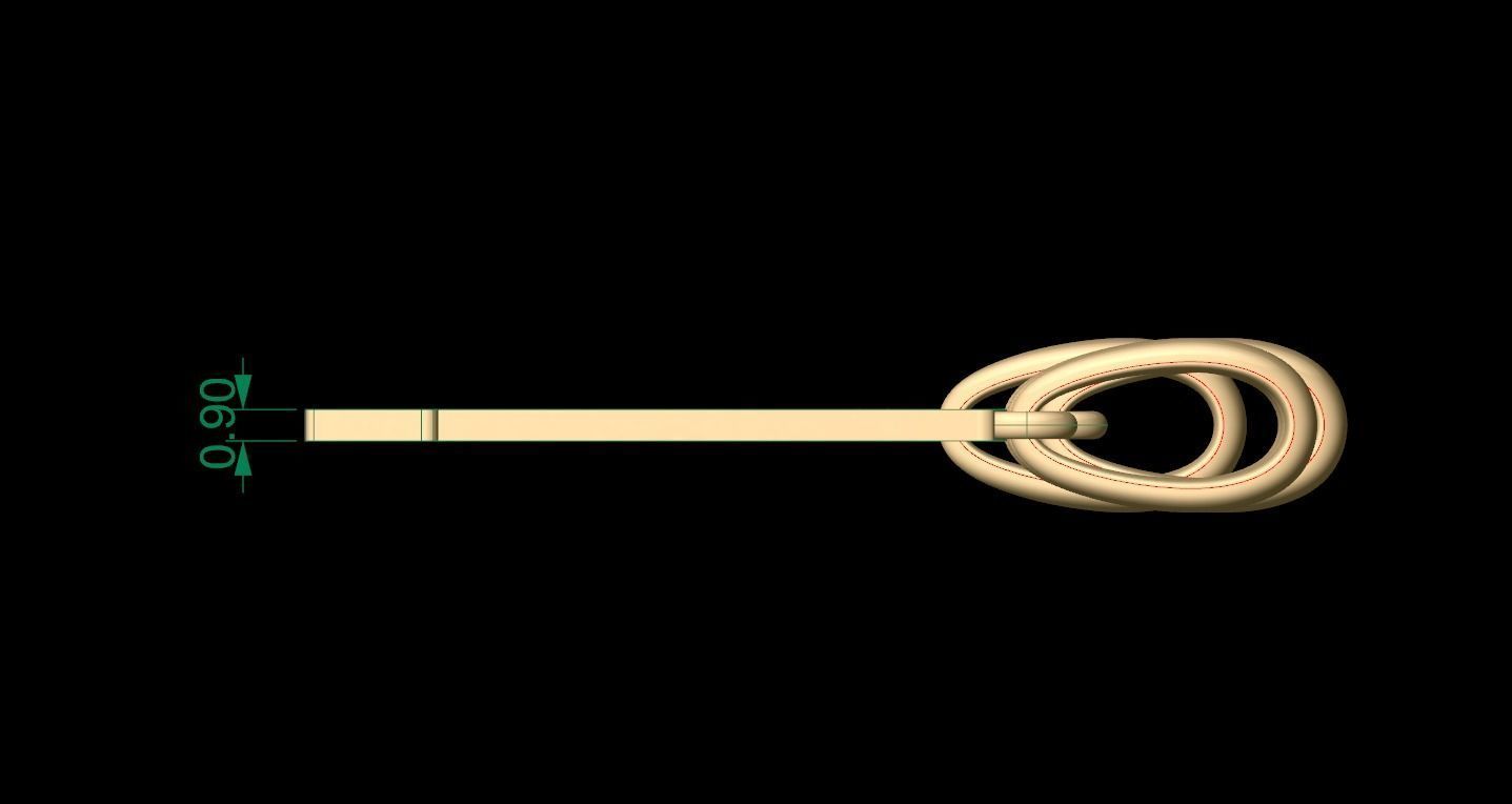 Initial Letters Pendant Captain of America B 3D print model_4