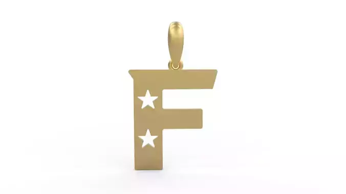 Initial Letters Pendant Captain of America F