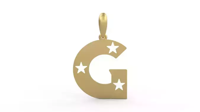Initial Letters Pendant Captain of America G