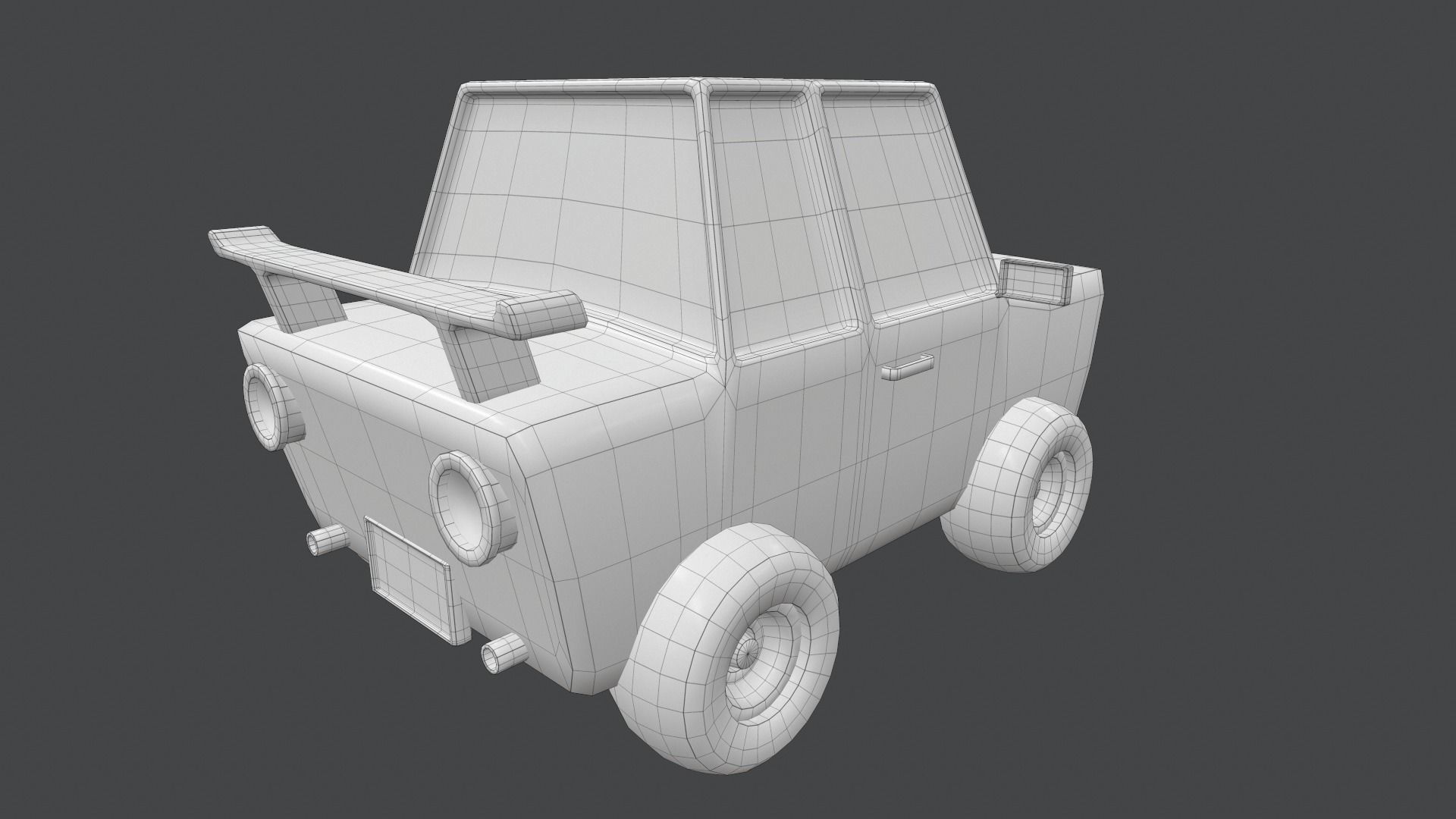 Toy Car 3d Model Low-poly 3D model_6