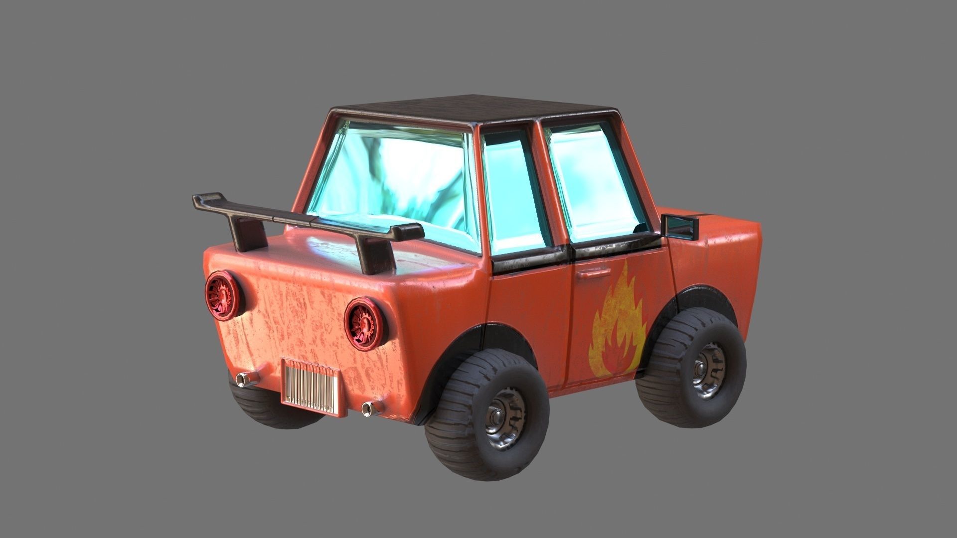 Toy Car 3d Model Low-poly 3D model_4