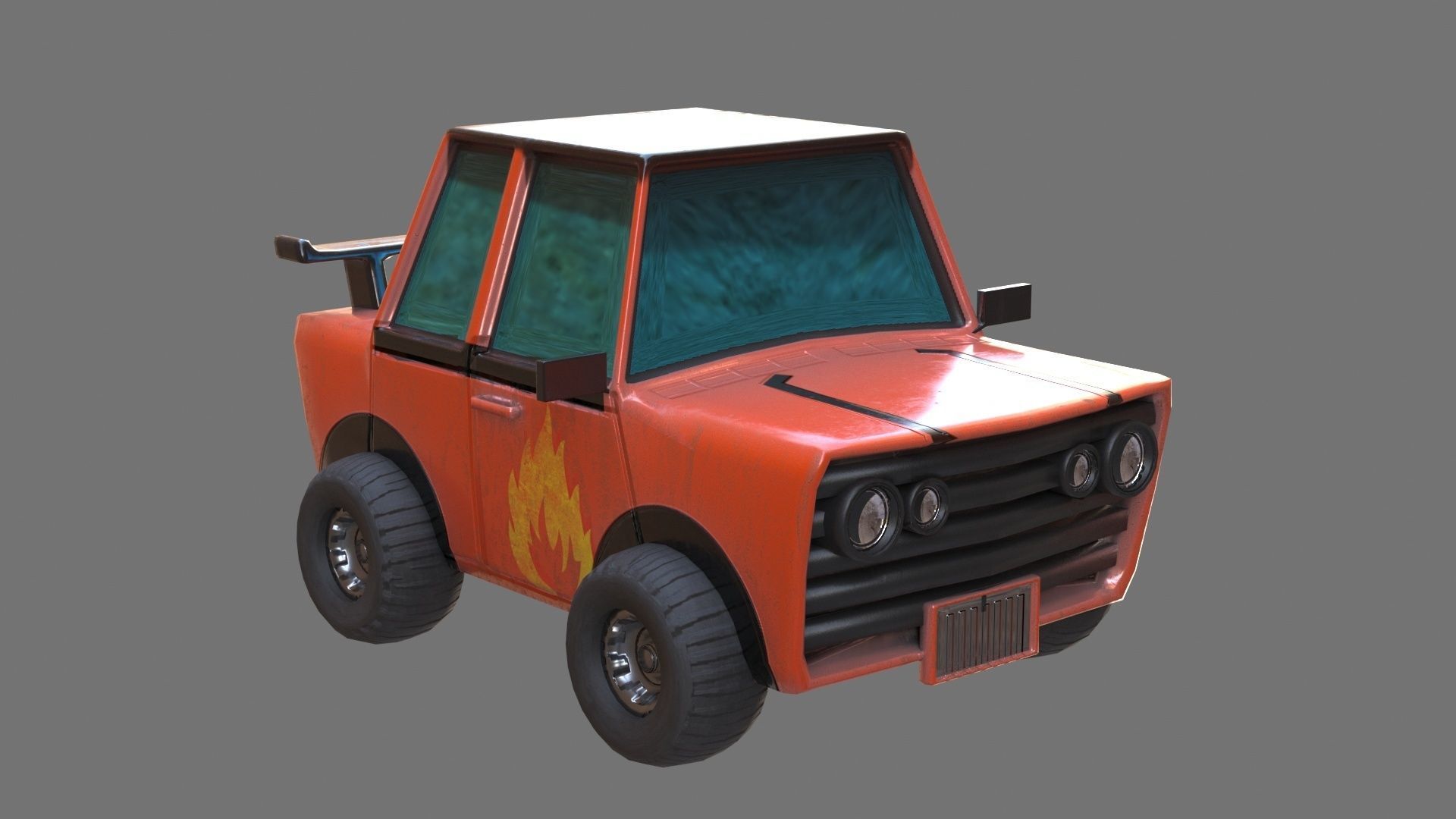 Toy Car 3d Model Low-poly 3D model_1