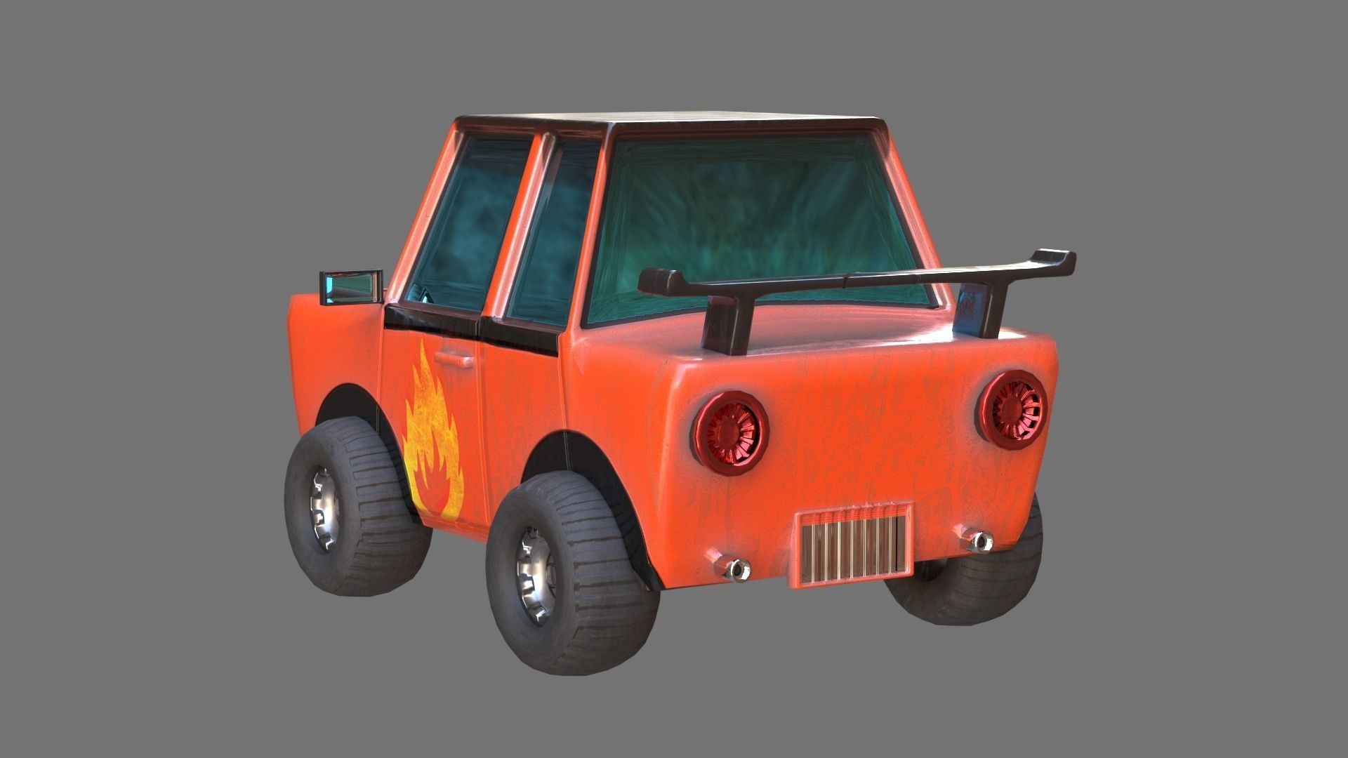 Toy Car 3d Model Low-poly 3D model_3