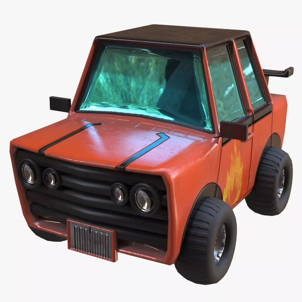 Toy Car 3d Model Low-poly 3D model_0