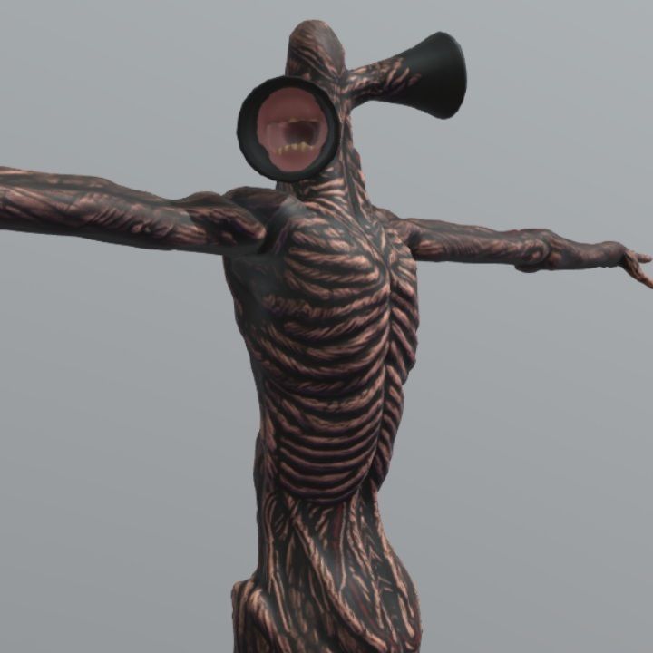 Indian Siren Head Model Free low-poly 3D model_1