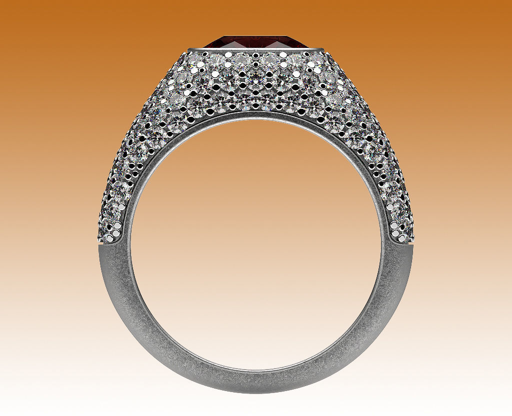 Ring Cocktail 3D print model_4