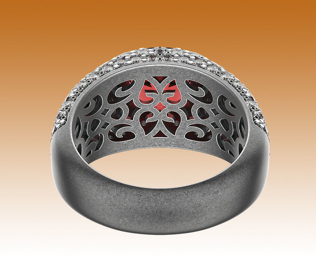 Ring Cocktail 3D print model_1