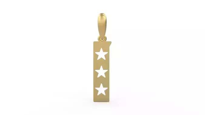 Initial Letters Pendant Captain of America I