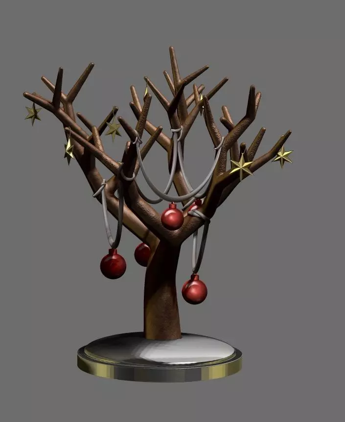 christmas tree 3D print model_0