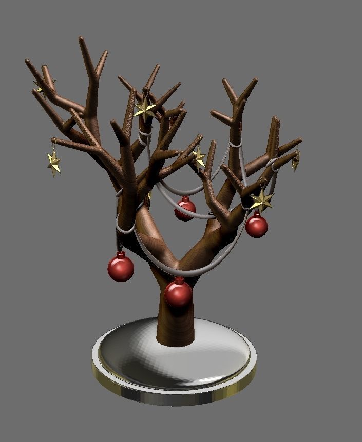 christmas tree 3D print model_1