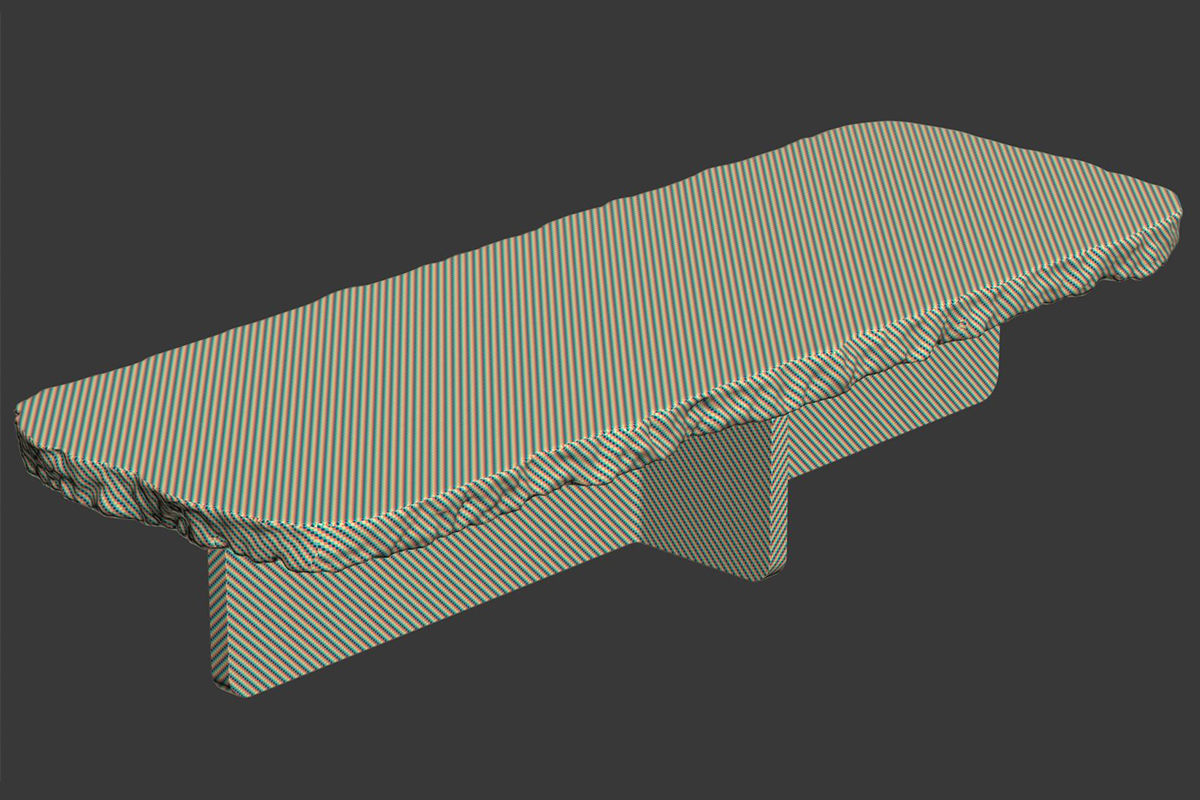 Richard concrete long table by Bpoint design  3D model_4