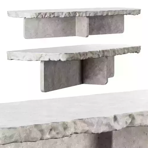 Richard concrete long table by Bpoint design 