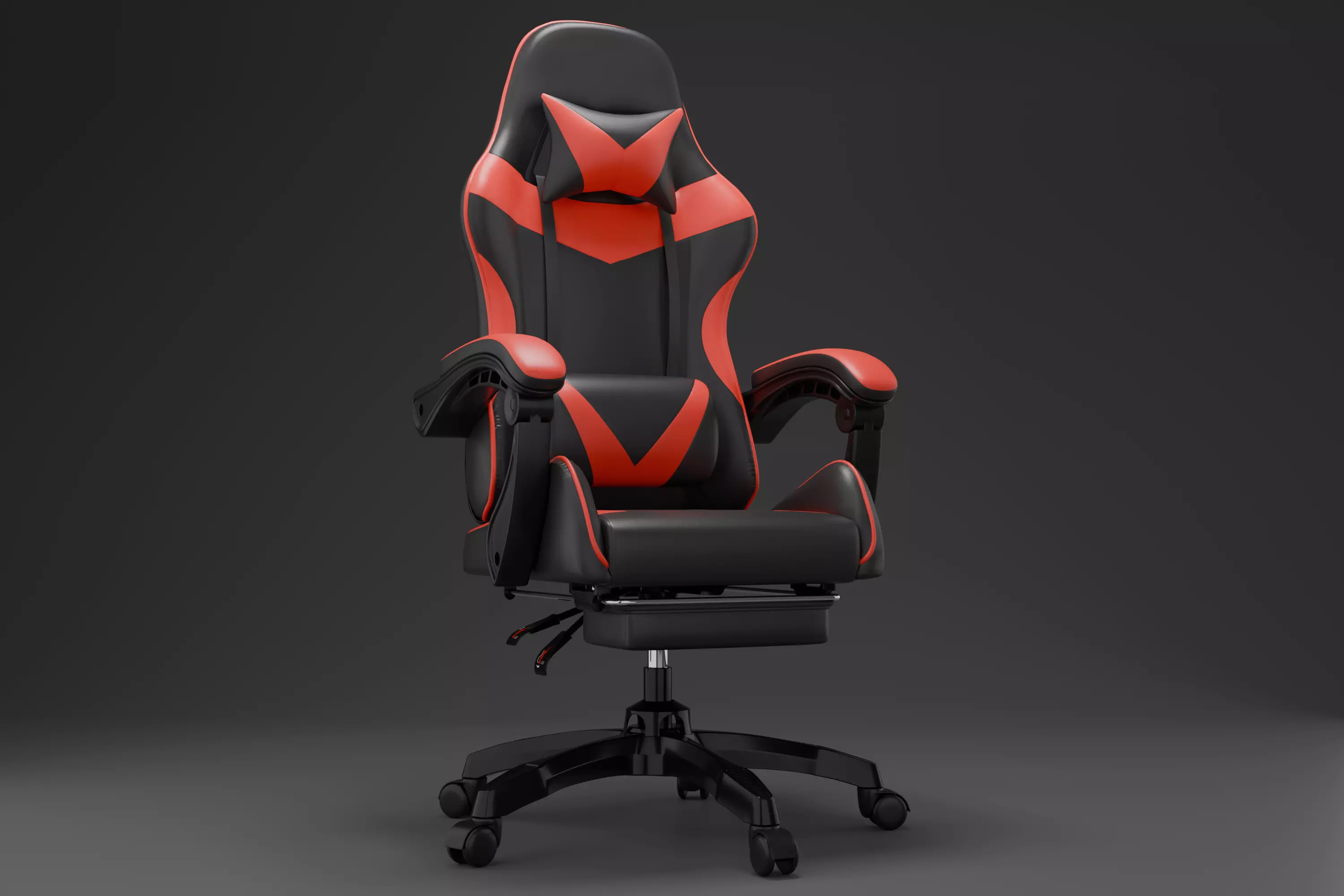 Gaming Chair Low-poly 3D model_0