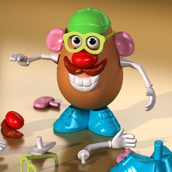 Mister Potato Head Toy 3D model_3