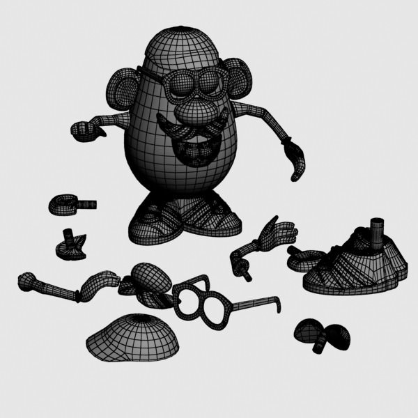 Mister Potato Head Toy 3D model_7